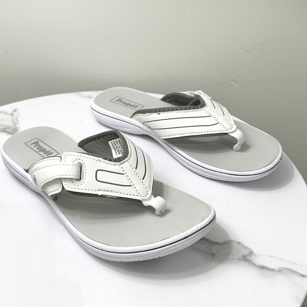 White Women's Comfort Thong Sandals